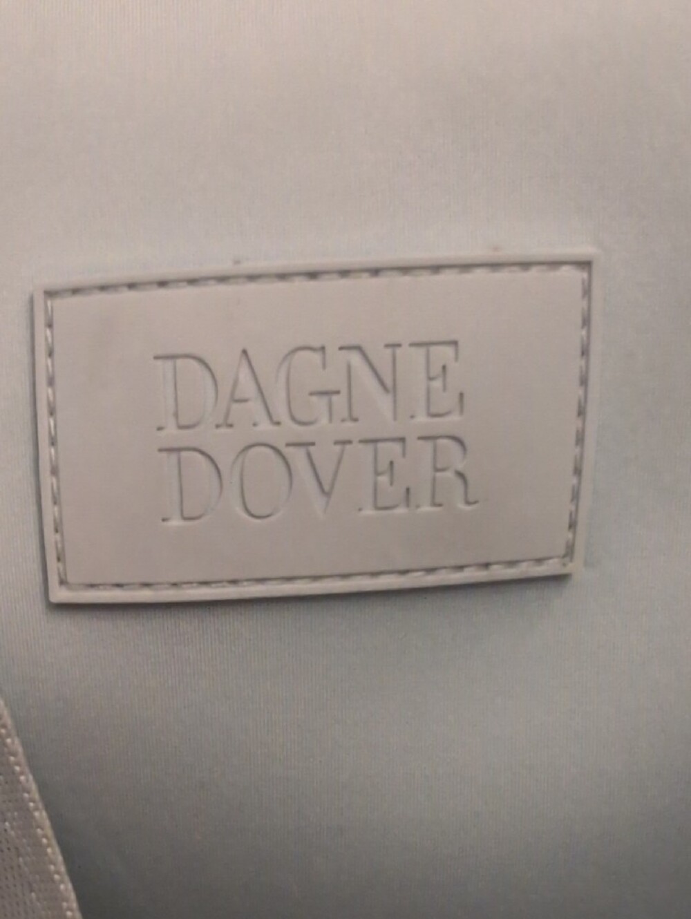 Small Dagne Dover Powder Blue Mini Duffel With Dust Cover - Picture 2 of 11